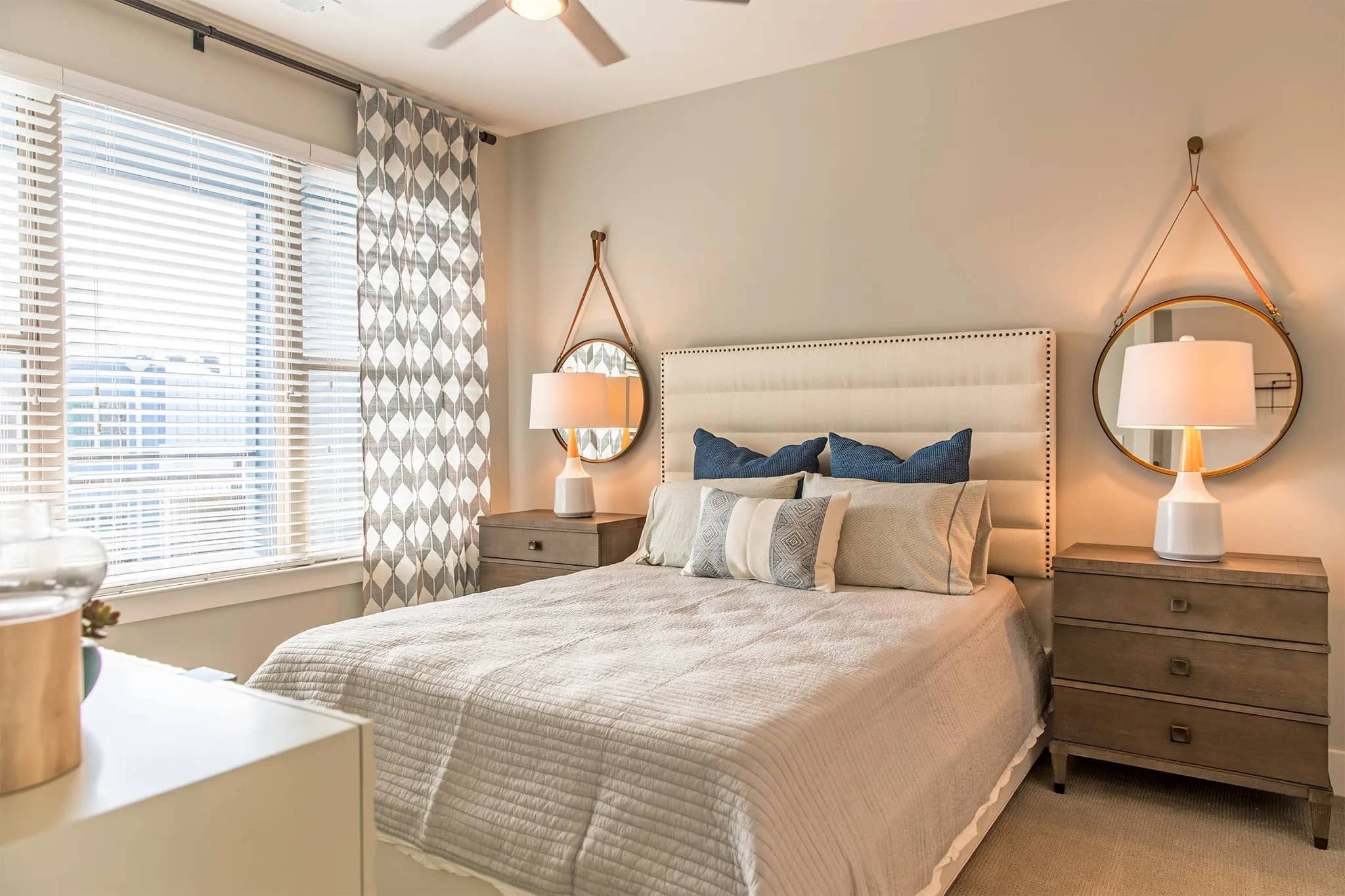 Pollack+Shores+Millworks+Multi-family+apartment+community+design+by+Beasley+&+Henley+Interior+Design.+Atlanta+GA+designs+Bedroom+design
