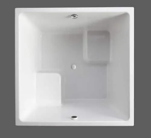Cube bathtub – New Underscore Cube BubbleMassage Bath by Kohler