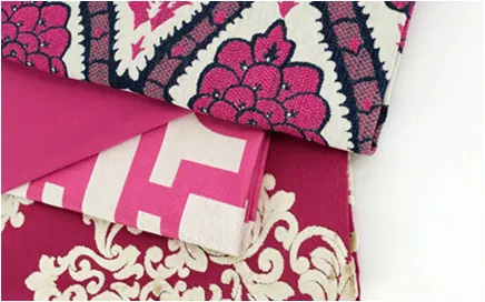 Bright, bold fabrics continue to dominate in the world of design