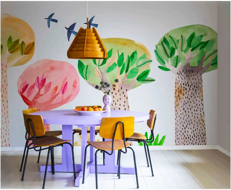 Enchanting Elegance: The Transformative Beauty of Wall Murals in Your Dining Room