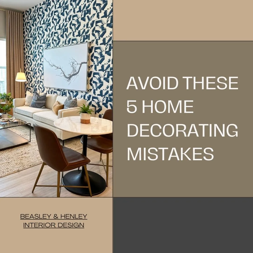 Top 5 Common HOME DESIGN Mistakes To Avoid according TO INTERIOR designers