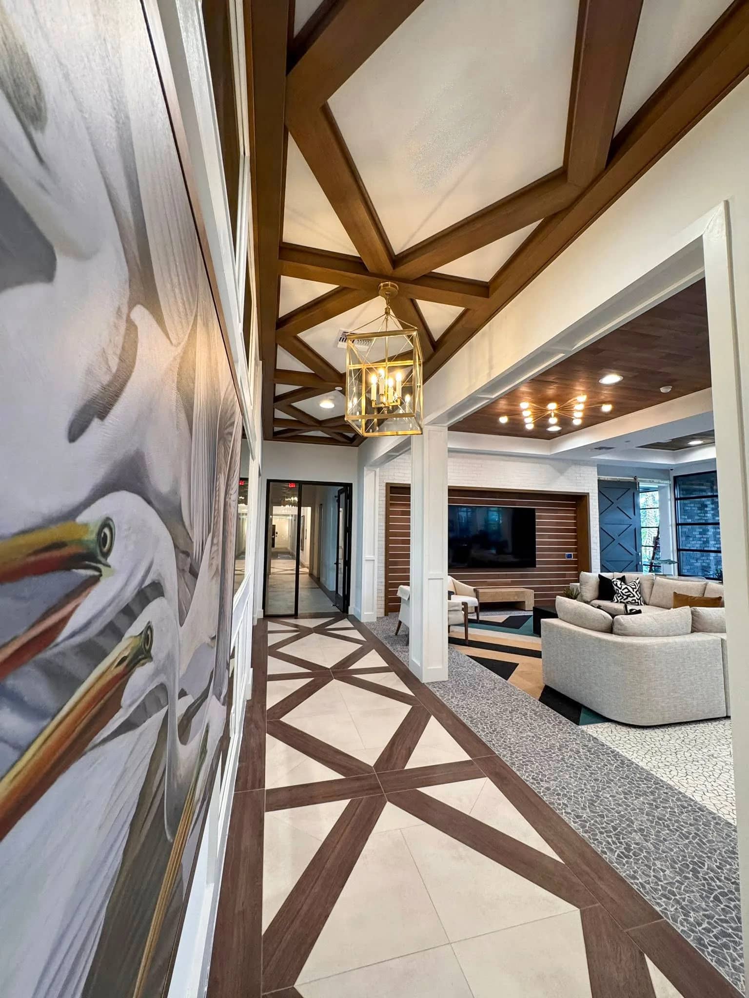 1 Elan Crown Point hallway bird copy