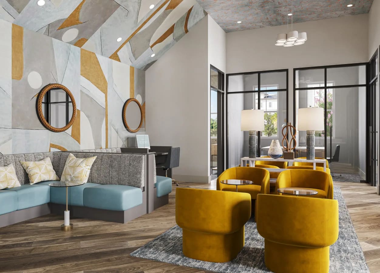 Aventon Meadow Pointe clubhouse by Beasley & Henley