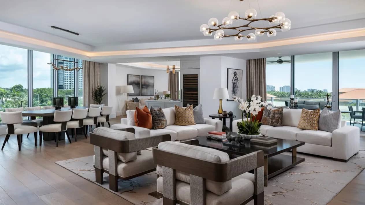 Ritz-Carlton Residences Naples — Living Room Stock 401